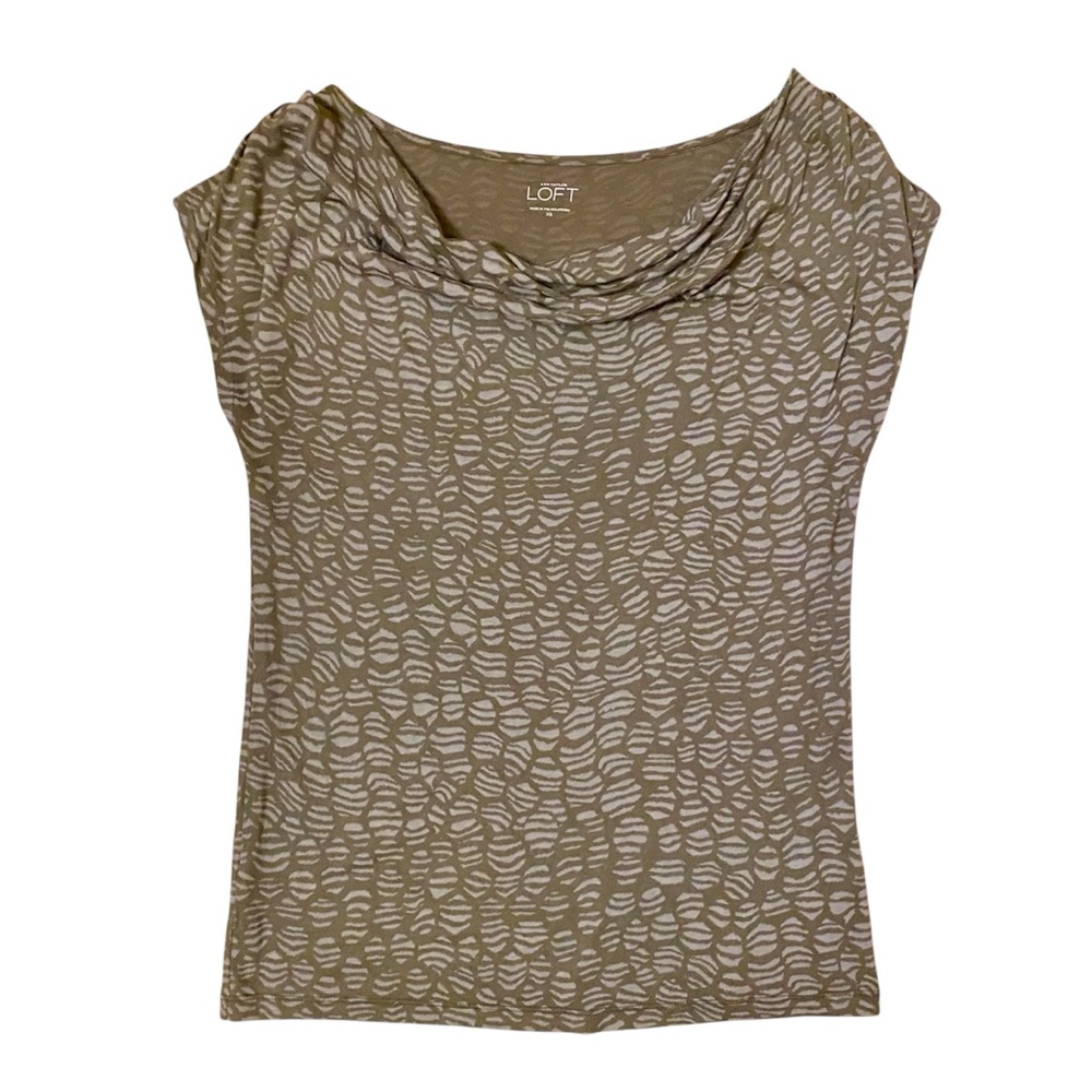 LOFT drape neck tee